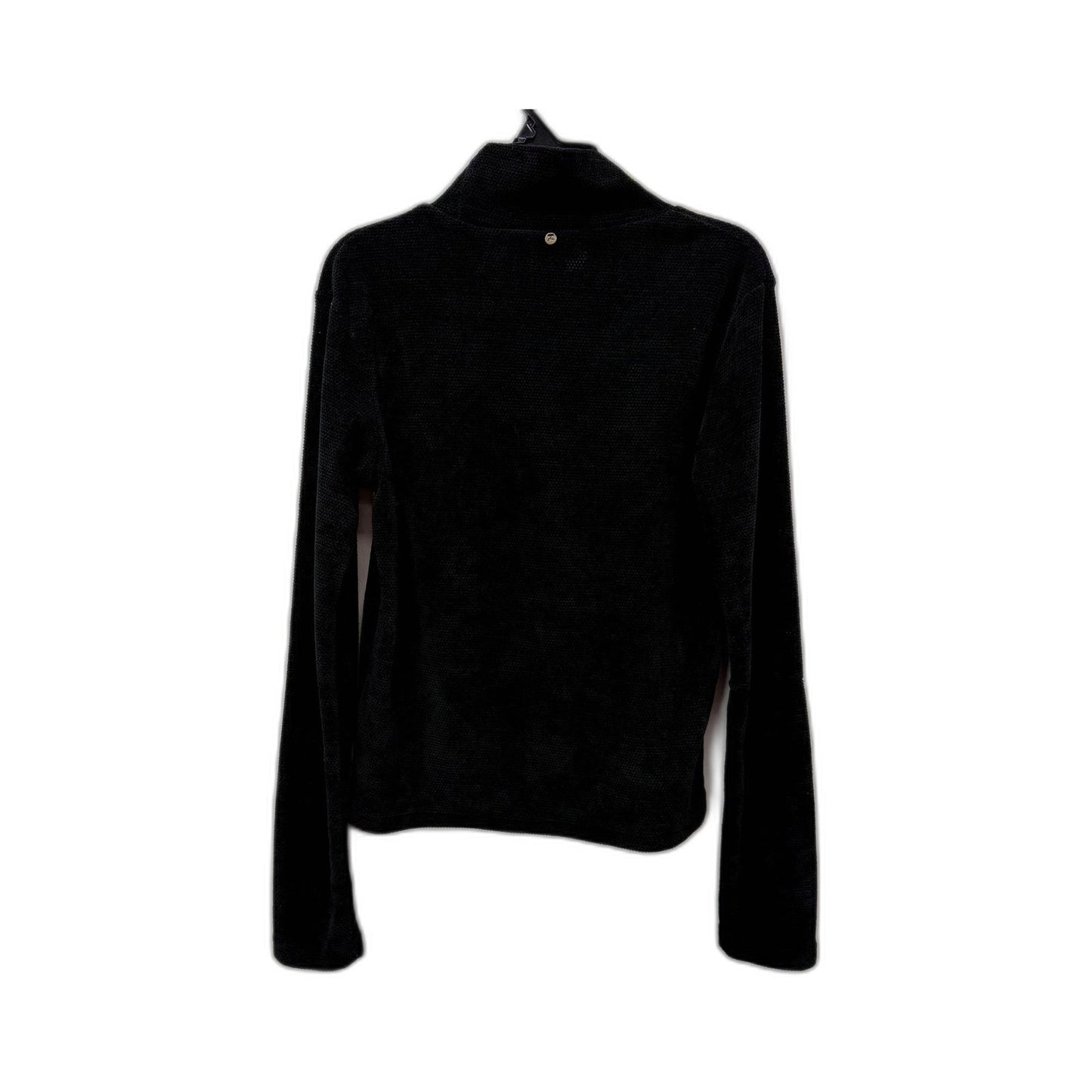 Rusty Womens Textured Casual Black Pullover Soft Sweatshirt in Size 8