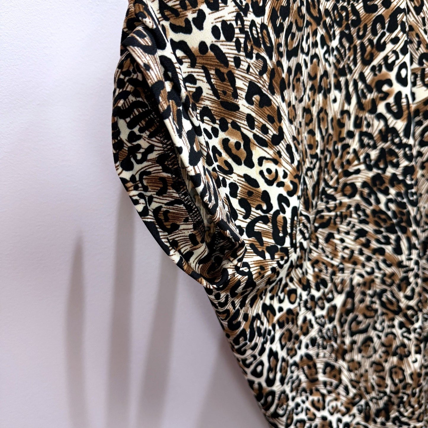 Leopard Womens Print Open Front Cardigan Plus Size XL/XXL NEW