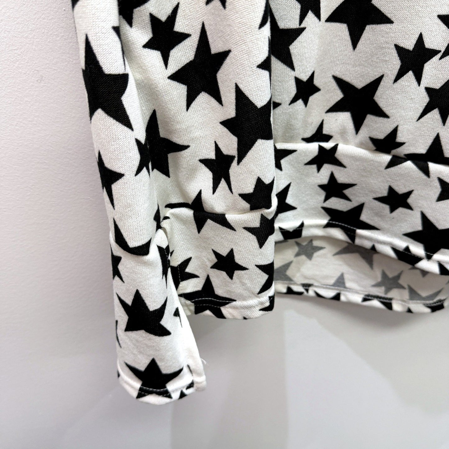 Peony Fashions Womens Star Print Mini Dress Black and White Cotton XXL NEW