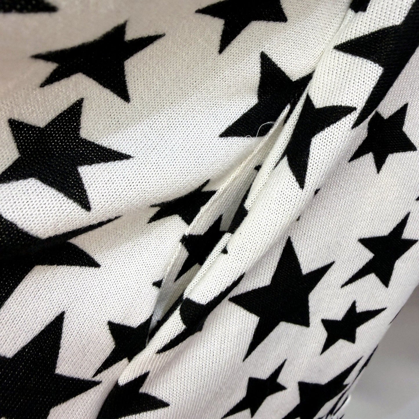 Peony Fashions Womens Star Print Mini Dress Black and White Cotton XXL NEW