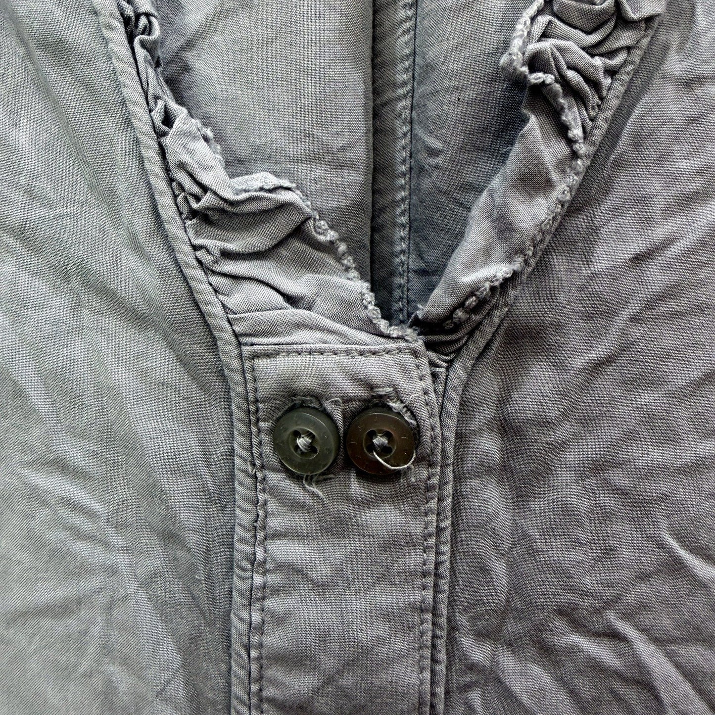 Quiksilver Womens Gray Pullover Blouse Casual Lightweight Rayon Size XS