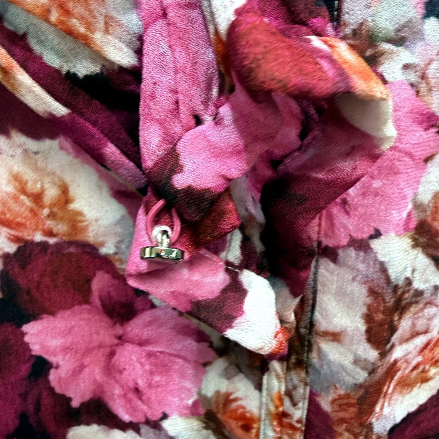 David Lawrence Womens Floral Print Blouse Feminine Viscose Multi Color Size 12