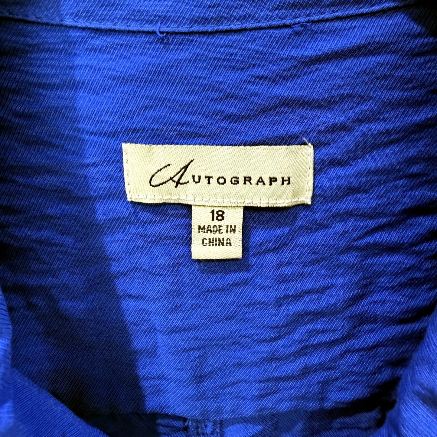 Autograph Womens Lightweight Jacket in Blue, Size 18