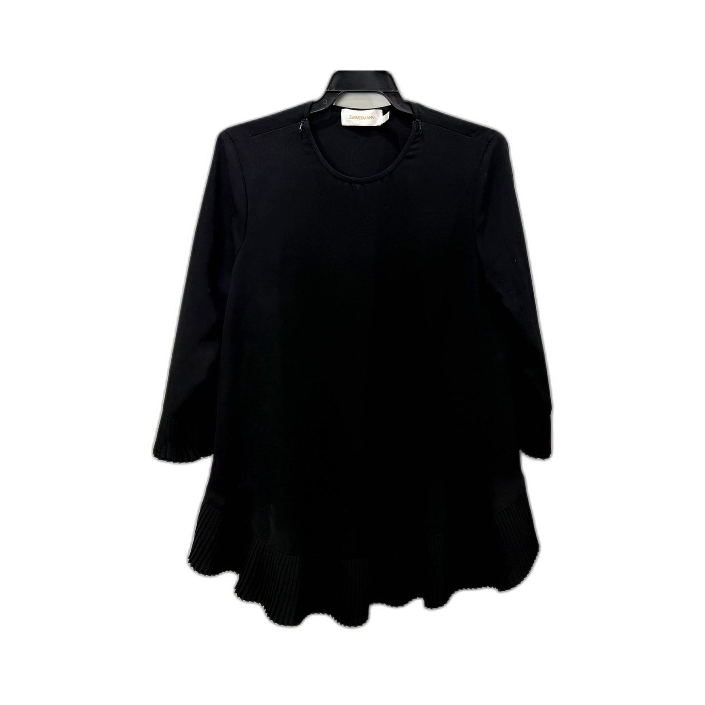 Zimmermann Womens Pleated Dress Black Premium Designer Outerwear Size 1