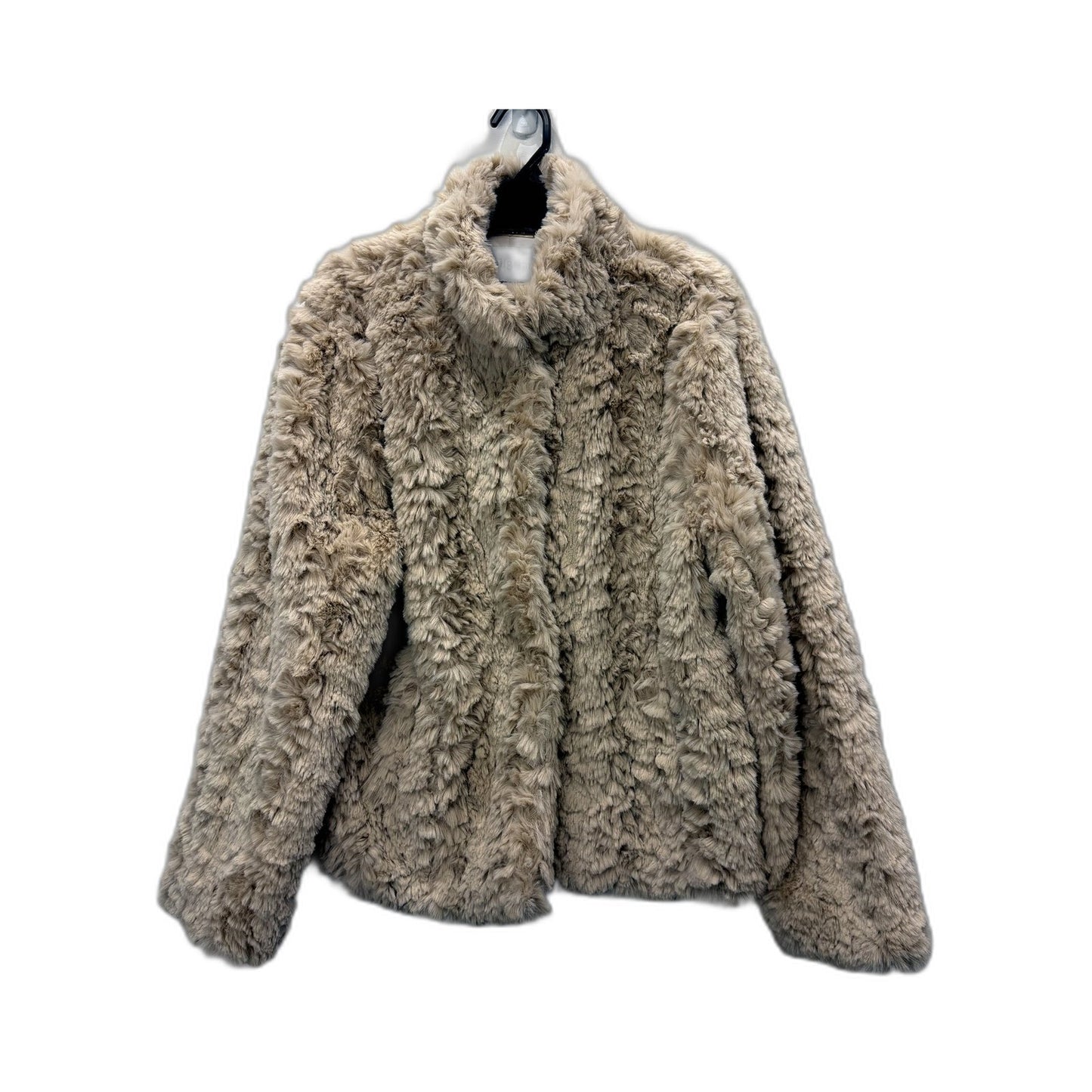 Pilgrim Womens Faux Fur Jacket in Cream - Warm and Cozy Outerwear, Size M