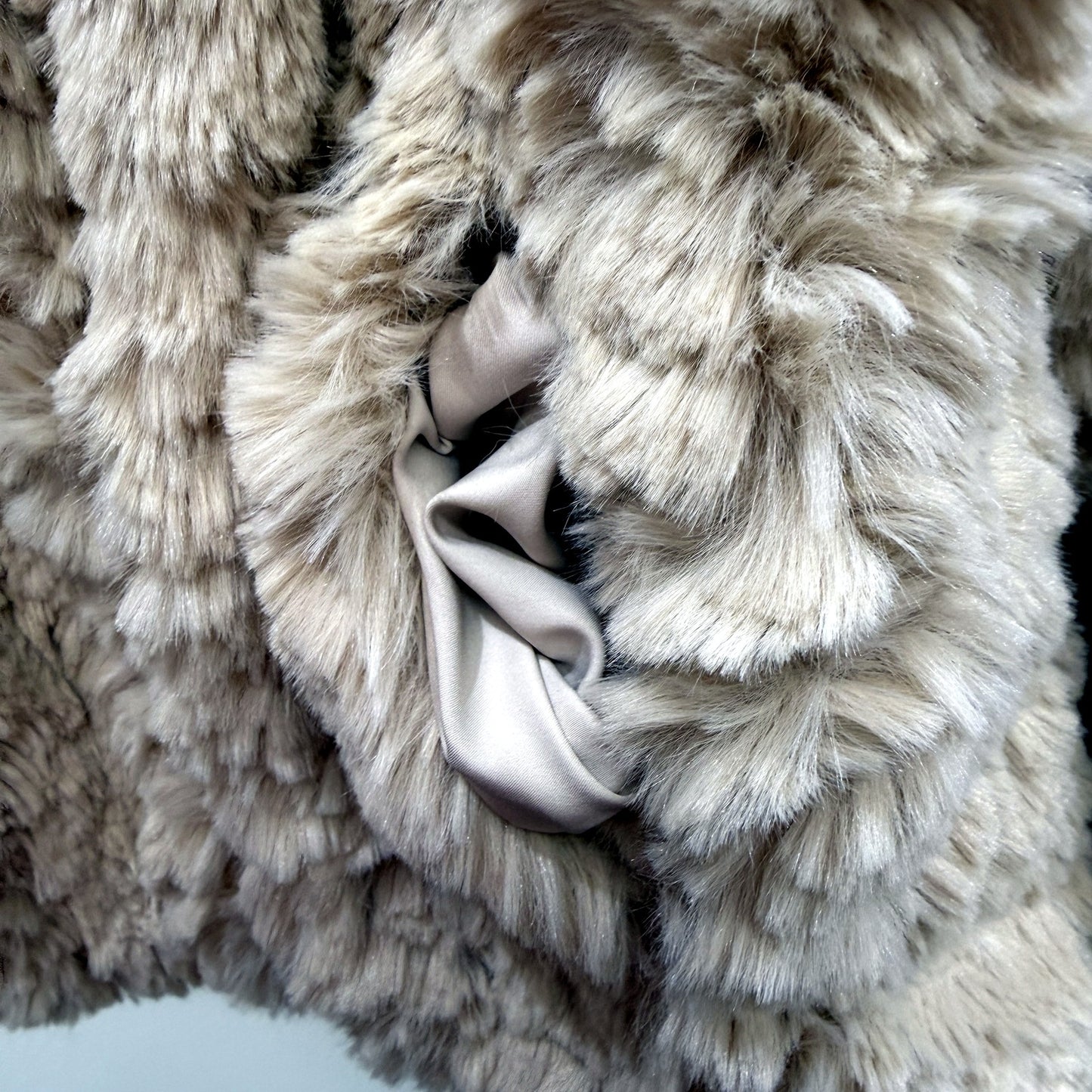Pilgrim Womens Faux Fur Jacket in Cream - Warm and Cozy Outerwear, Size M