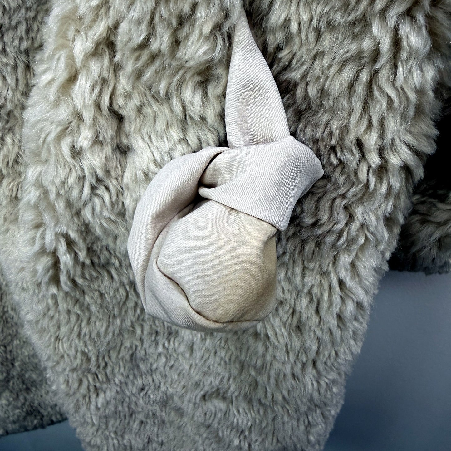 Seed Heritage Womens Teddy Faux Fur Coat Oversized Collar Fuzzy Jacket Beige
