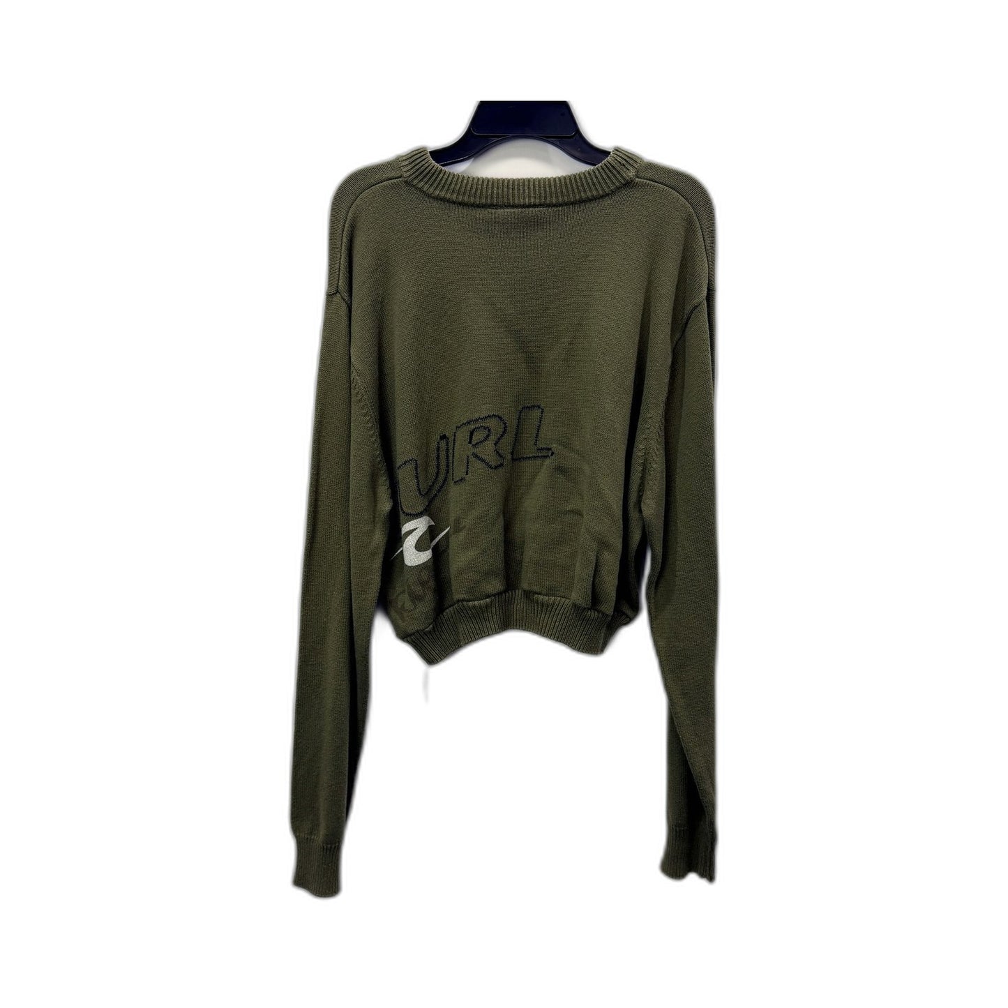 Rip Curl Womens Pullover Sweatshirt Olive Green Comfortable Cotton Size Small
