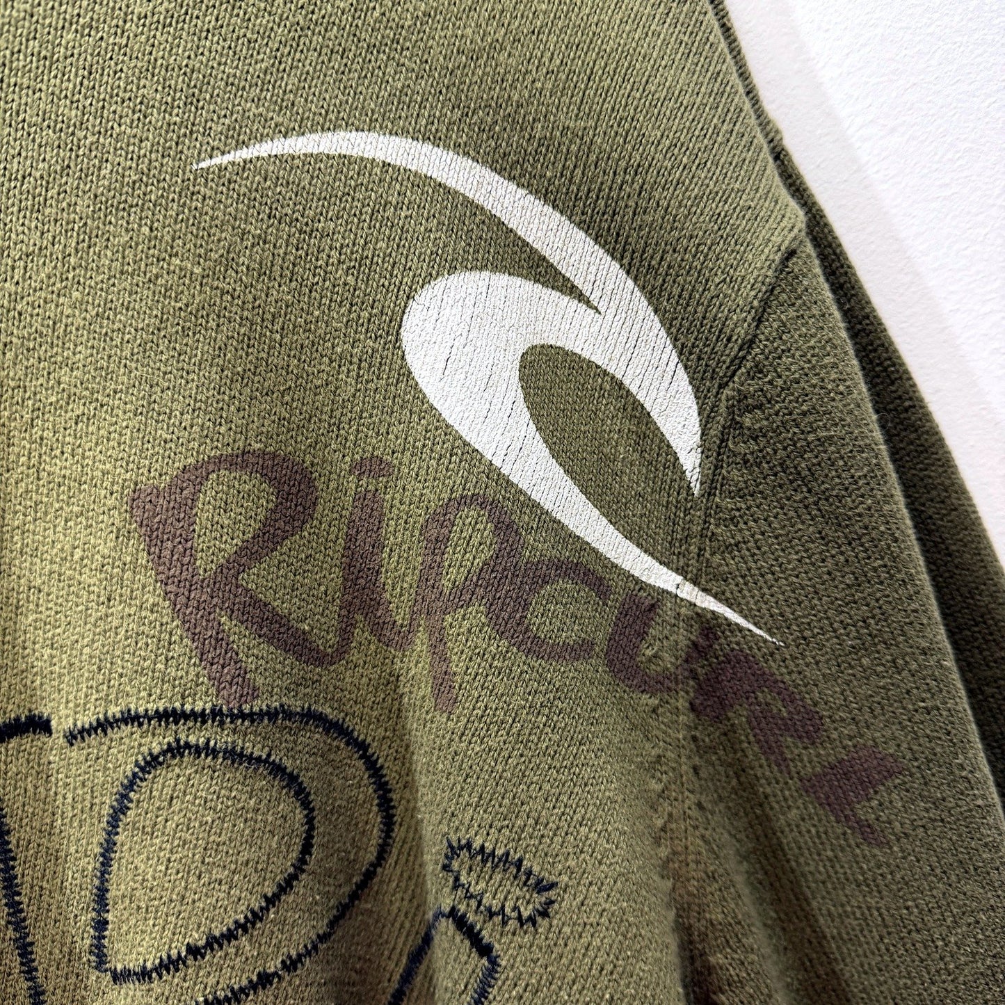 Rip Curl Womens Pullover Sweatshirt Olive Green Comfortable Cotton Size Small