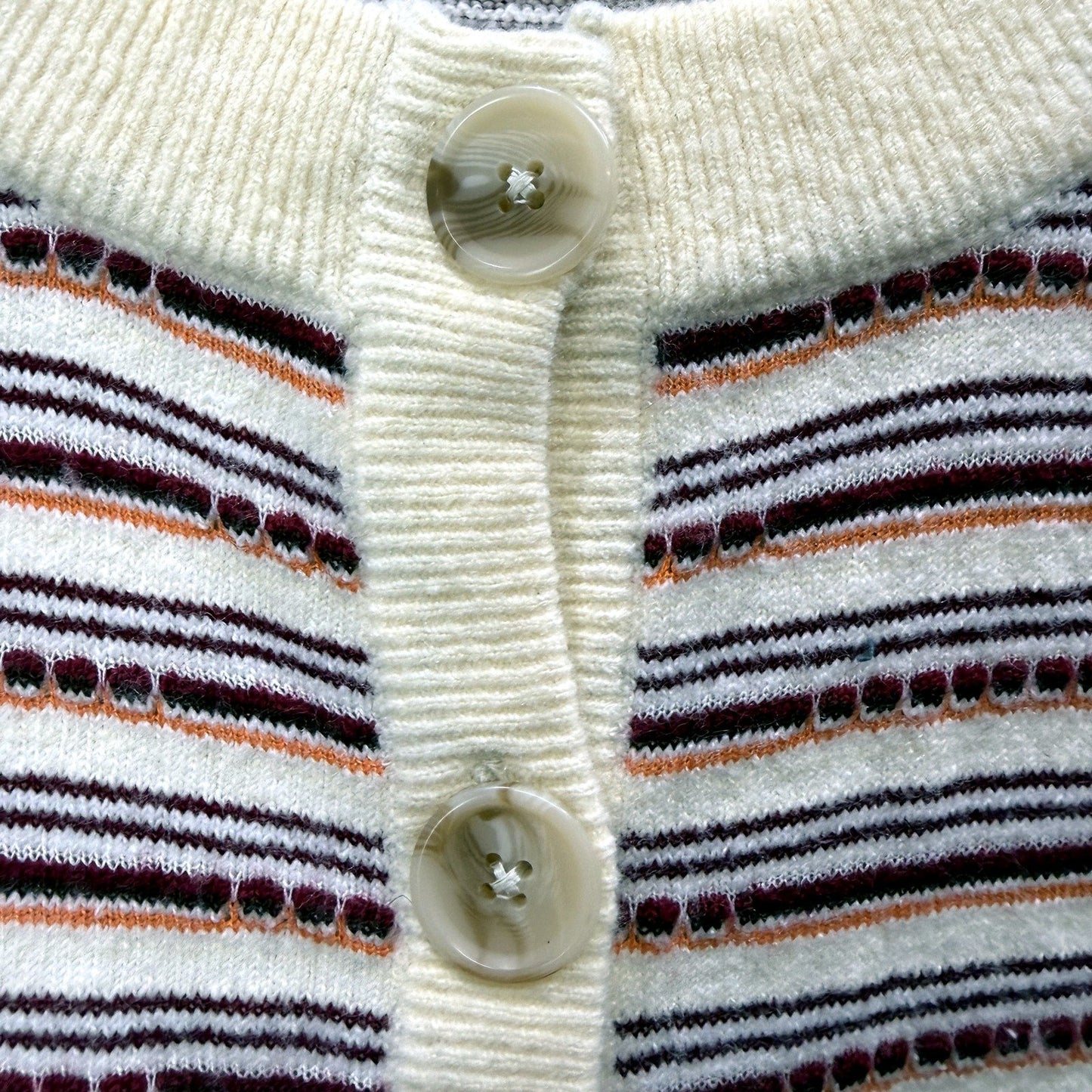 Allabouteve Womens Striped Cropped Cardigan Lightweight Casual Multi Color NEW