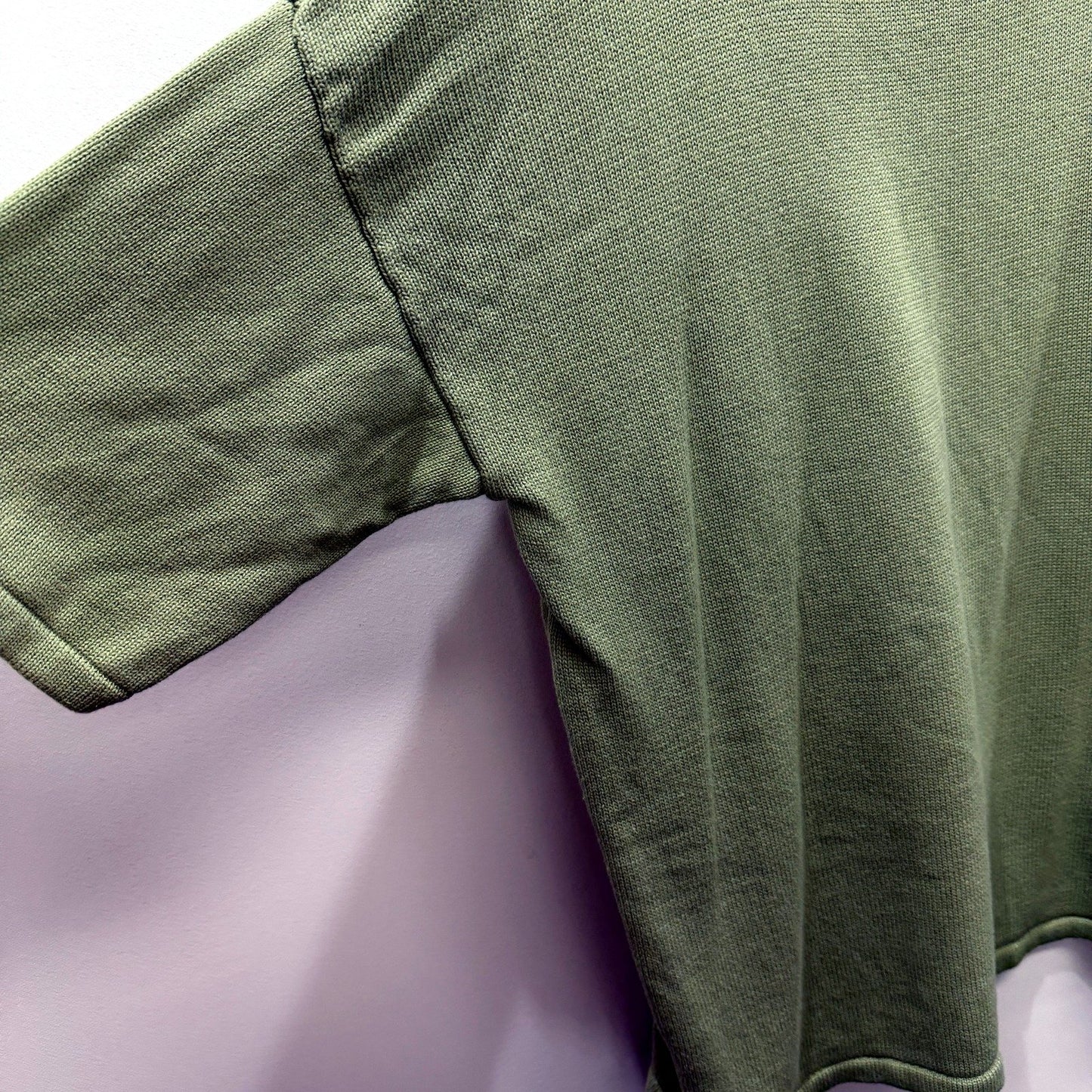 Lilla Hjärtat Mens Oversized Knit Pullover Sweater Olive Green Size XXL