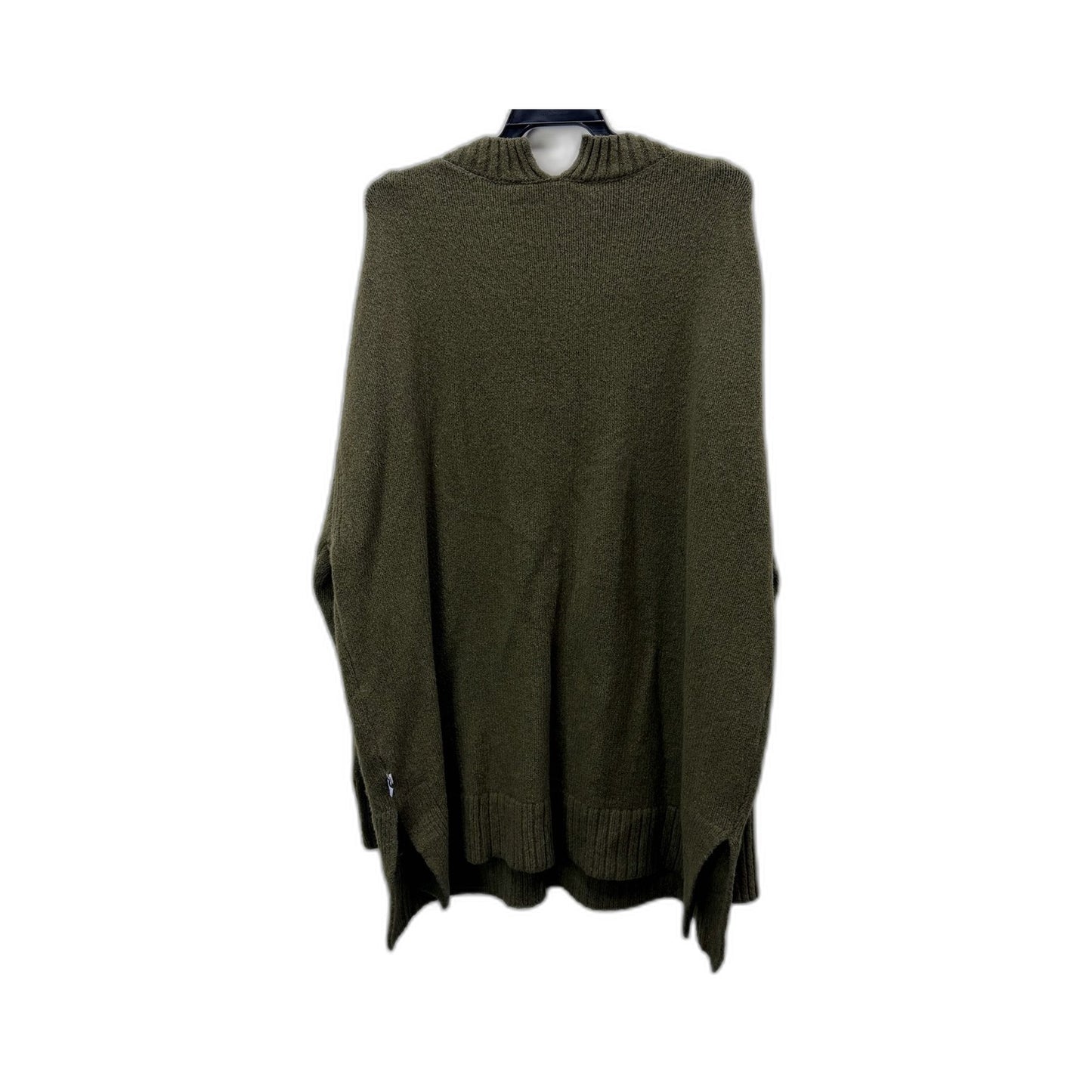 One Ten Willow Womens Oversized Olive Green Pullover Sweater in XL Size