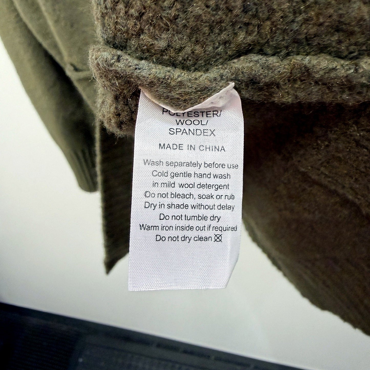 One Ten Willow Womens Oversized Olive Green Pullover Sweater in XL Size