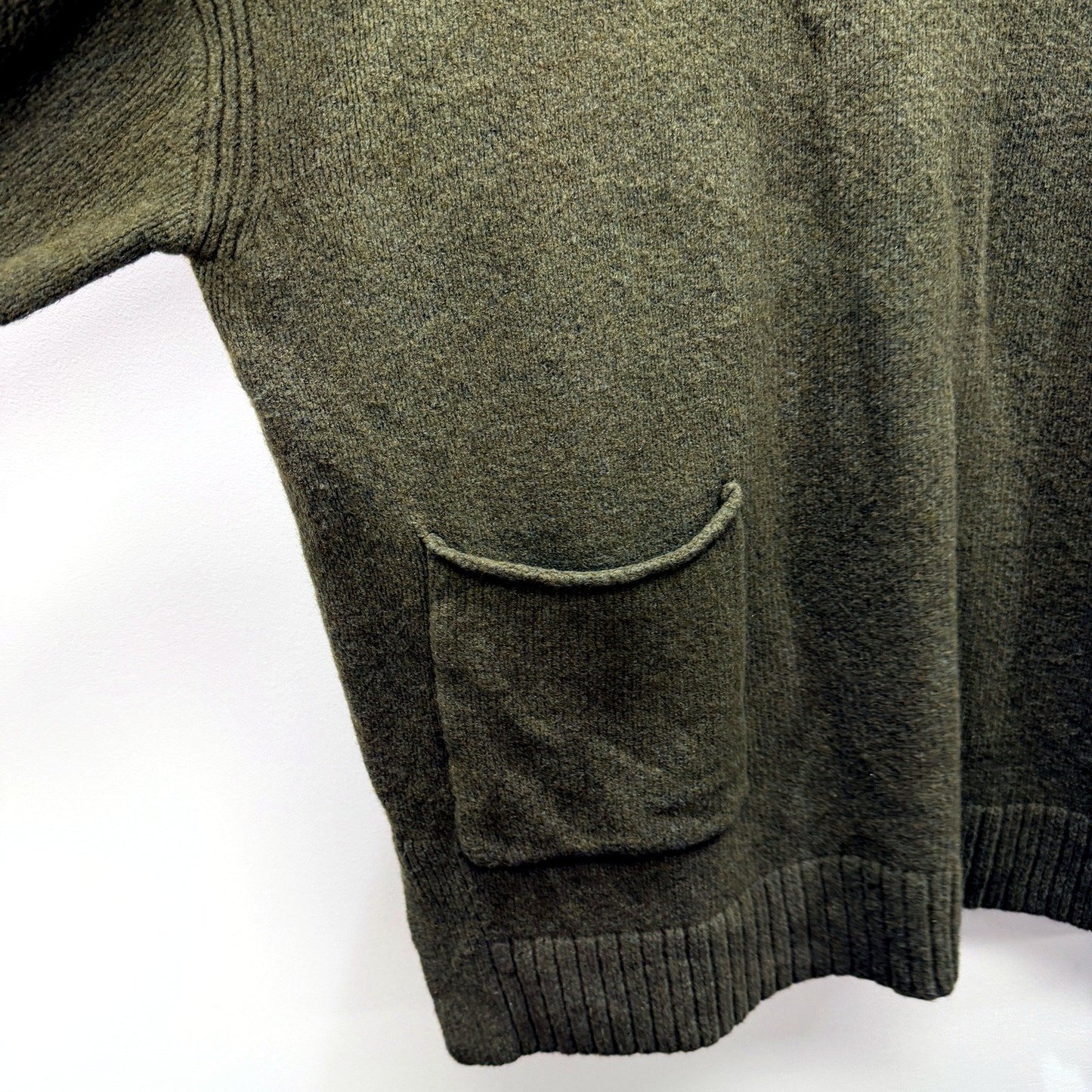 One Ten Willow Womens Oversized Olive Green Pullover Sweater in XL Size