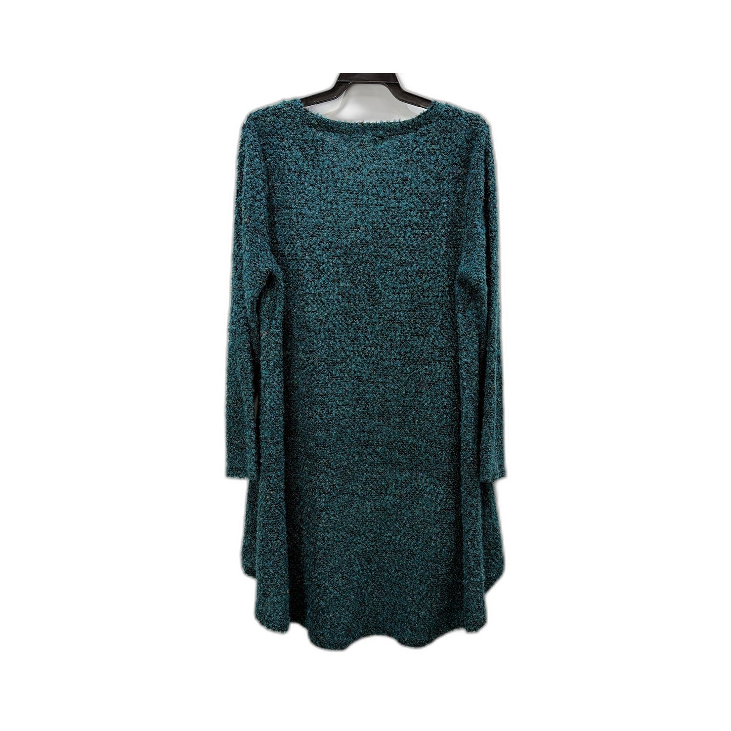 Be Louise Womens Textured Knit Pullover Sweater Teal/Turquoise Size L/XL NEW