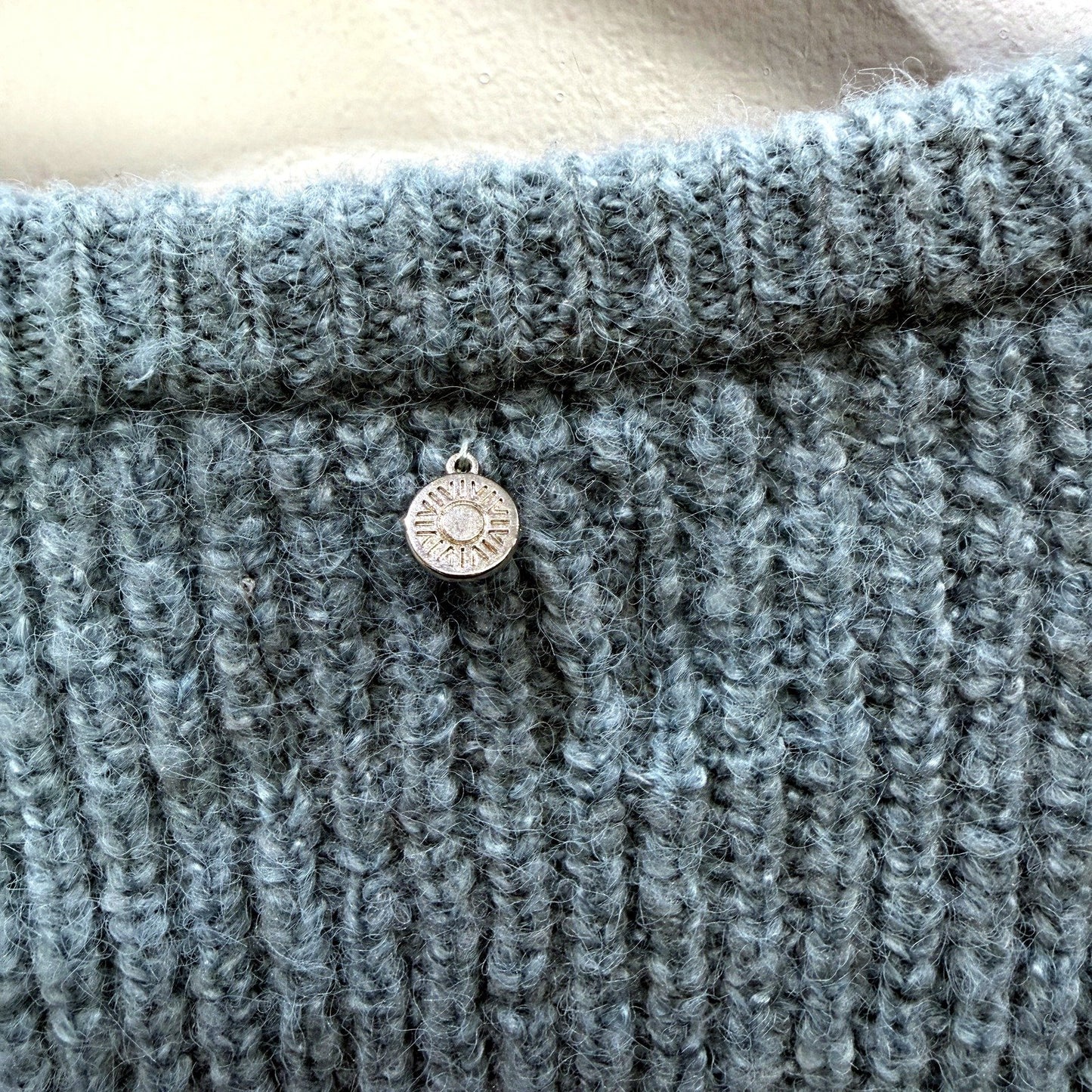 Rhythm Womens Cozy Knit Pullover Sweater in Blue, Size 14 NEW