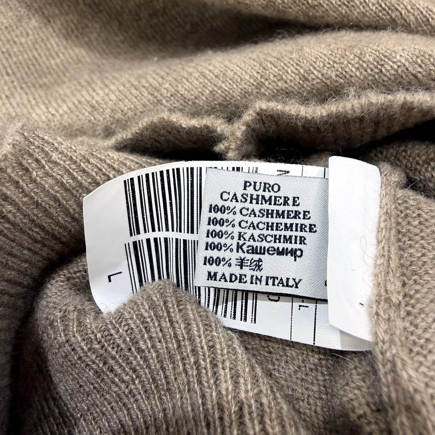 Maison Cashmere Womens Boat Neck Sweater Soft Warm Luxury Brown Size L NEW