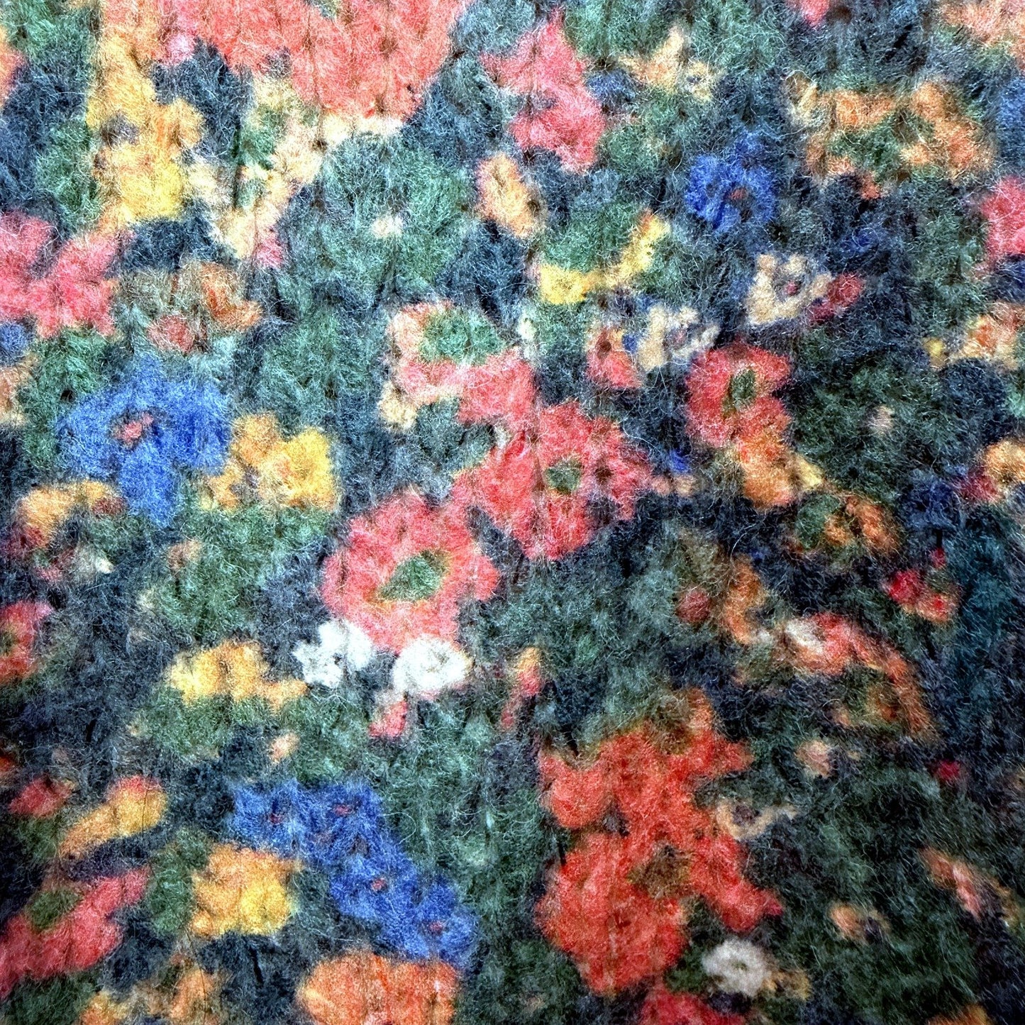 Zara Womens Cropped Floral Knit Sweater in Multi Colors, Size M NEW