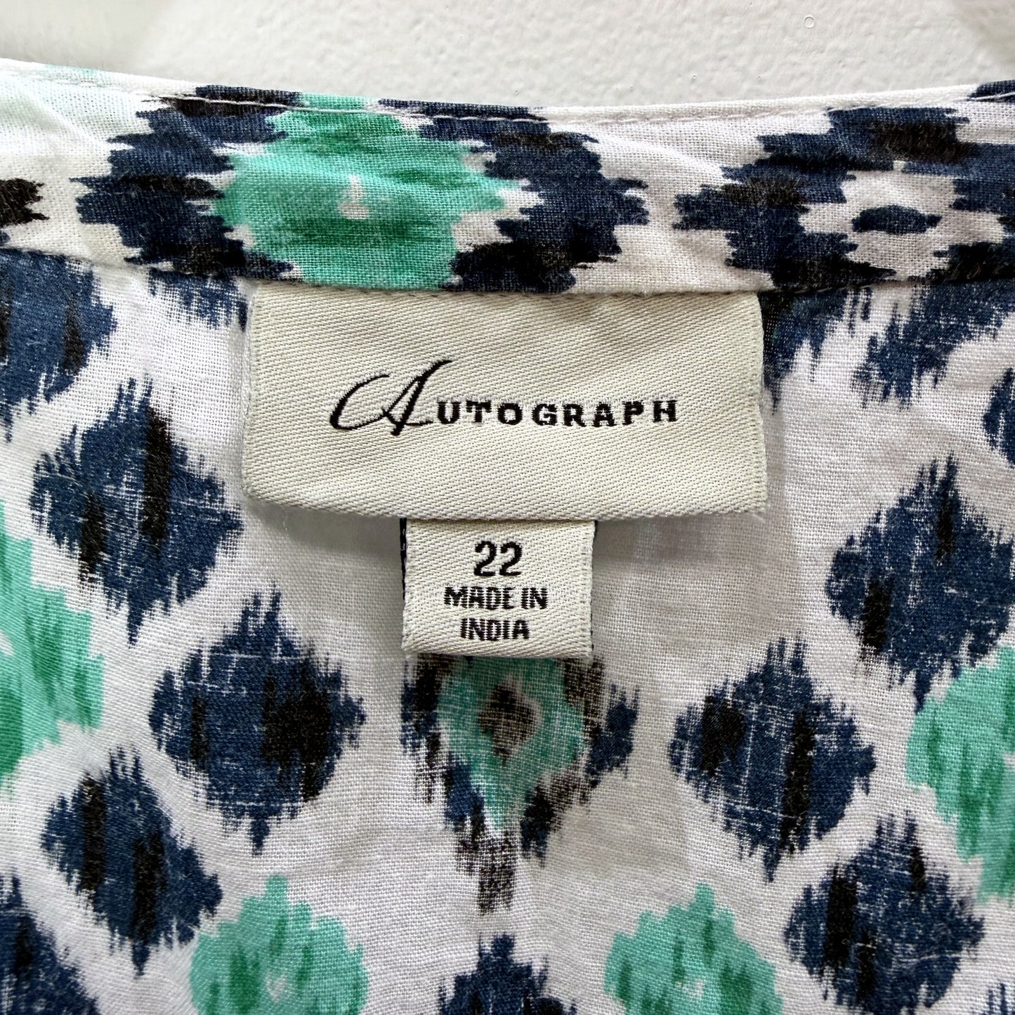 Autograph Womens Printed Tunic Dress in Multi Color & - Size 22