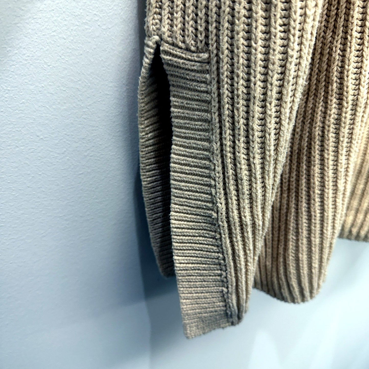 Rusty Womens Pullover Sweater Casual Crew Neck Beige Knit Cotton Size 12