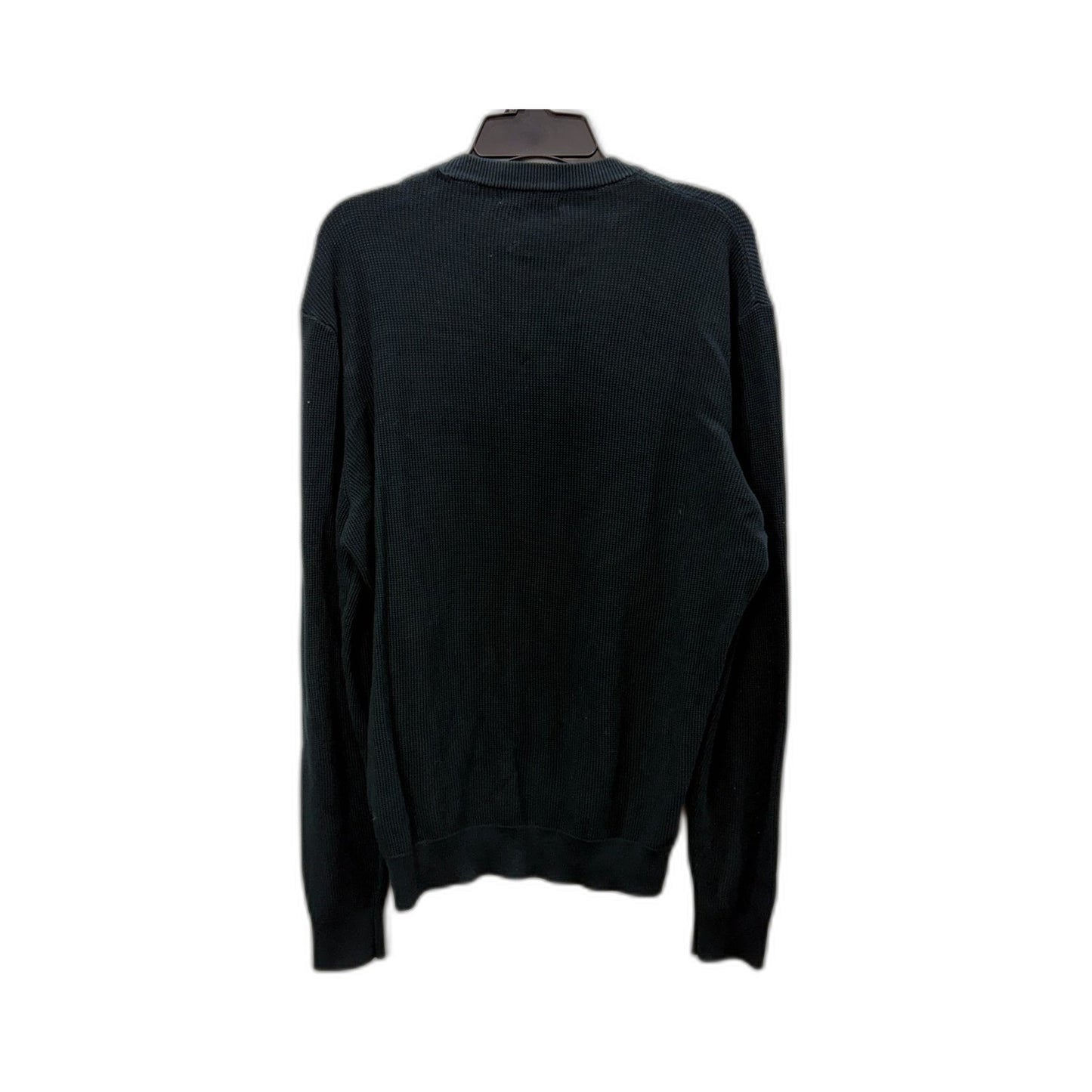 Zara Womens Dark Cyan Cotton Crew Neck Pullover Sweater Size M