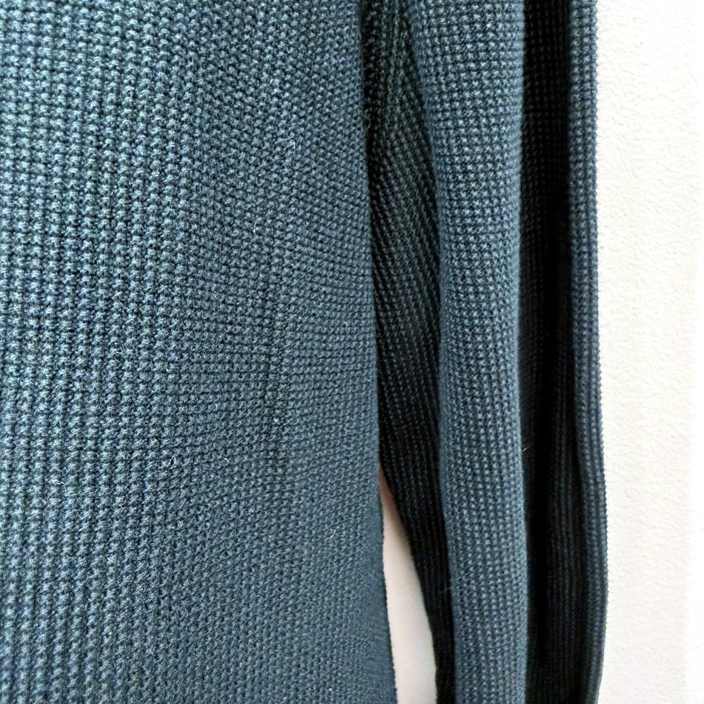 Zara Womens Dark Cyan Cotton Crew Neck Pullover Sweater Size M
