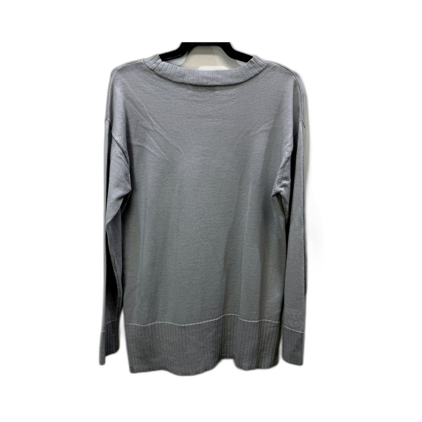 Country Road Womens Gray Pullover Sweater with Boat Neck, Size M