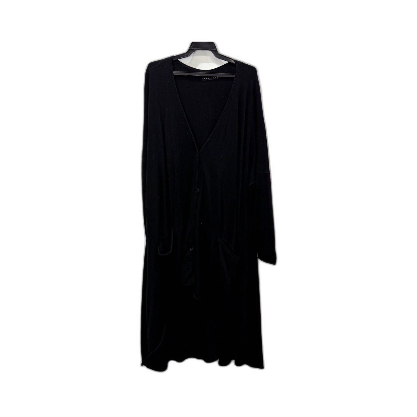 Showroom Womens Oversized Pullover Sweater Soft Cashmere Blend Black Size 1