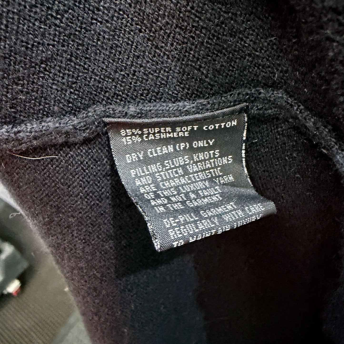 Showroom Womens Oversized Pullover Sweater Soft Cashmere Blend Black Size 1