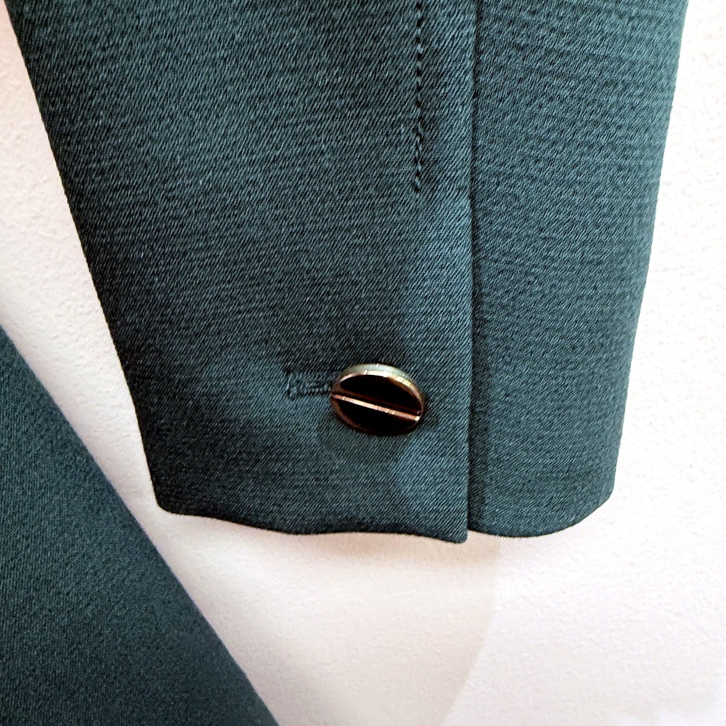 Portmans Womens Ponderosa Pine Coat Belted Shawl Collar Dark Green Size 10 NEW