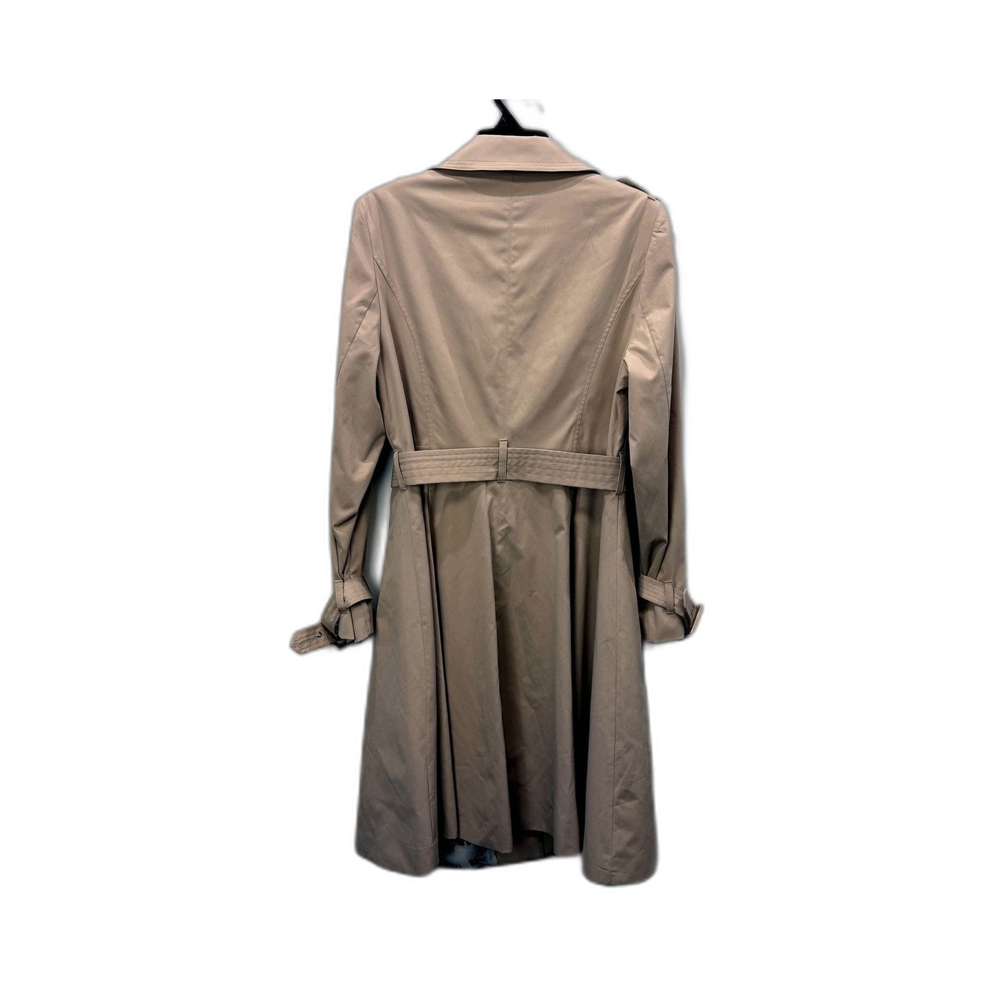 Review Womens Flute Trench Coat in Stone, Size 16 NEW