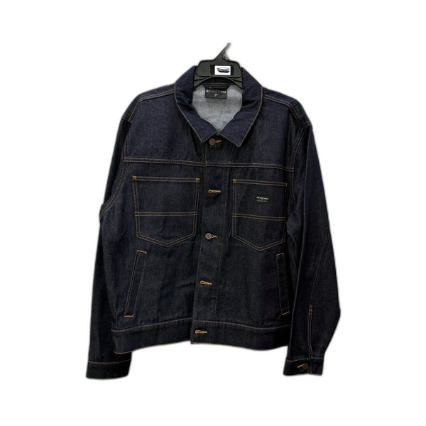 Abrand Mens Dark Blue Denim Jacket | Cotton Blend Size L NEW
