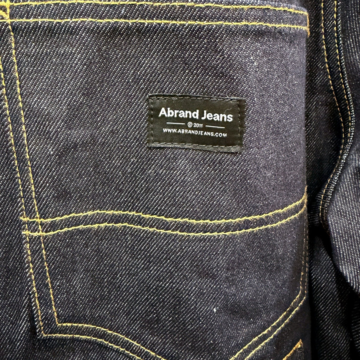 Abrand Mens Dark Blue Denim Jacket | Cotton Blend Size L NEW
