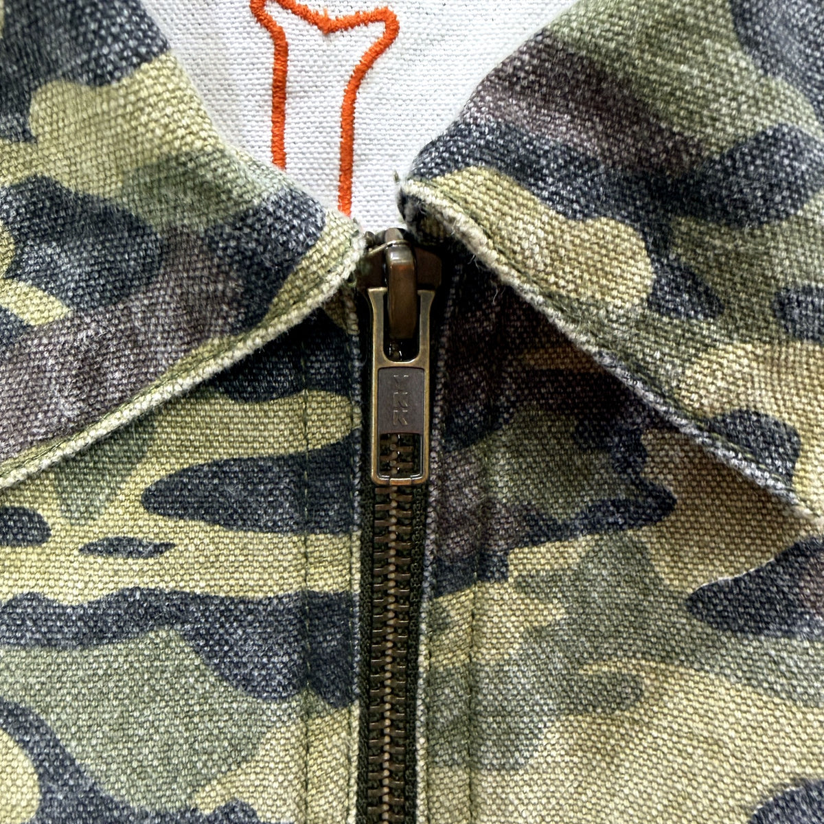 Abrand Mens Green Camouflage Military Fatigue Jacket, Medium Size NEW