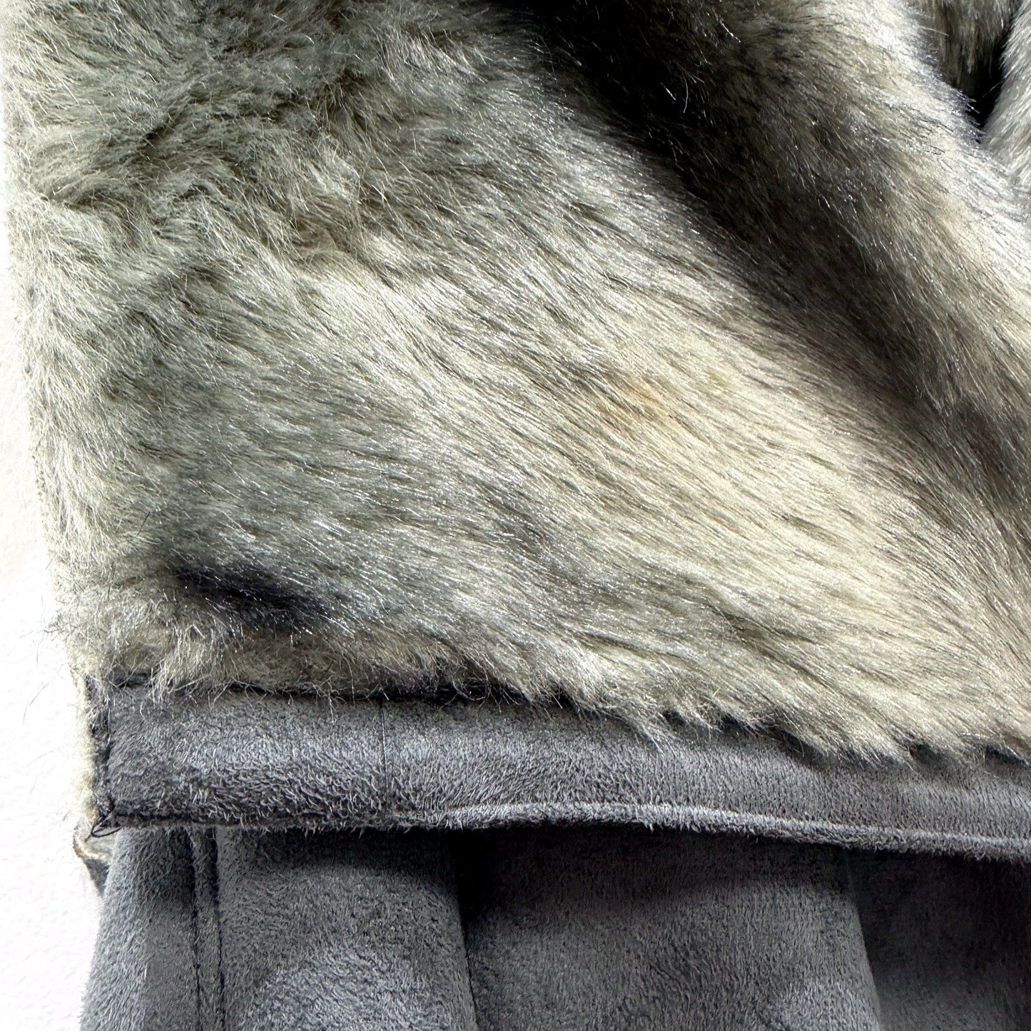 Fate Womens Faux Fur Vest - Soft, Warm Acrylic Green Small