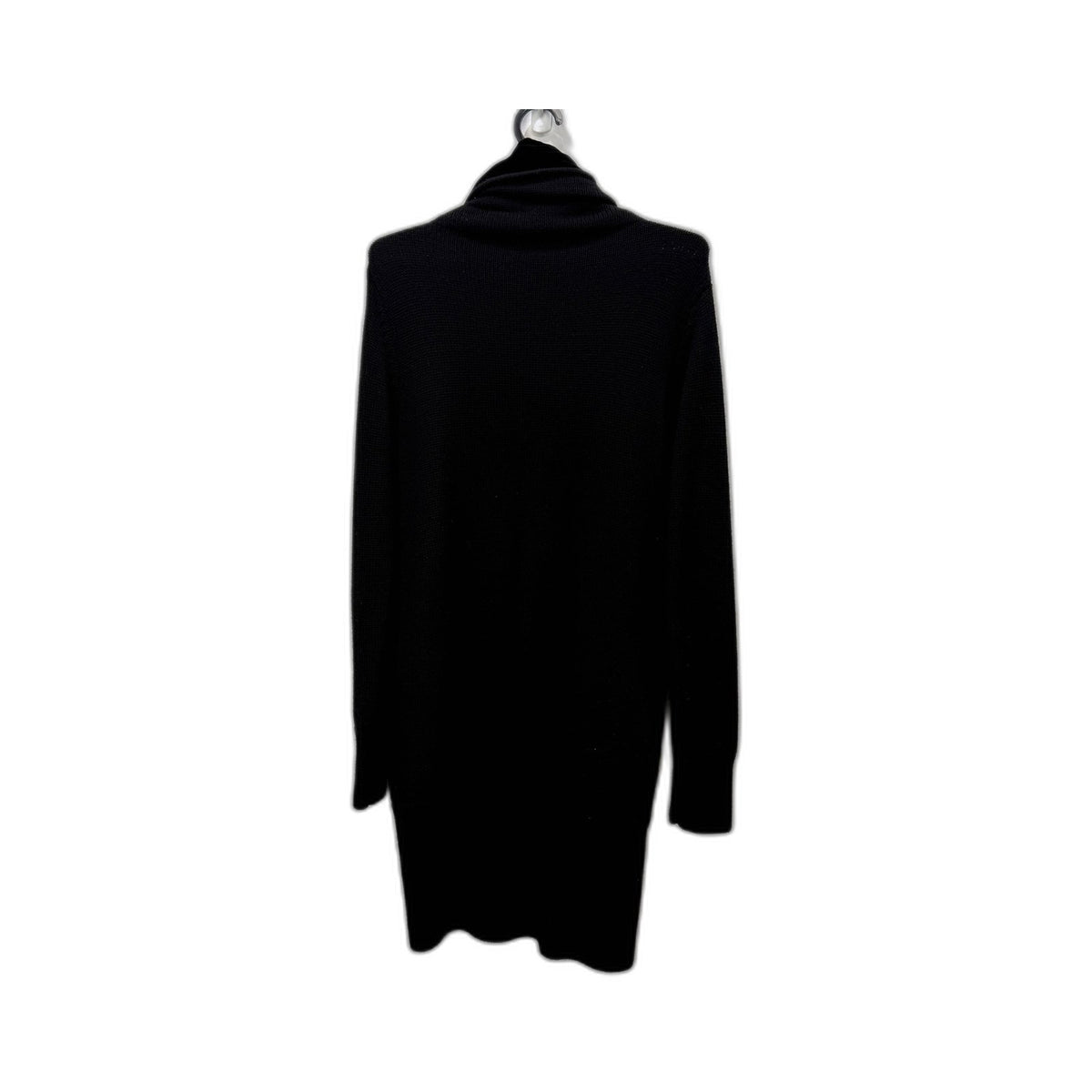 Jac-jack Womens Black Knit Long Coat Pullover Sweatshirt Size M