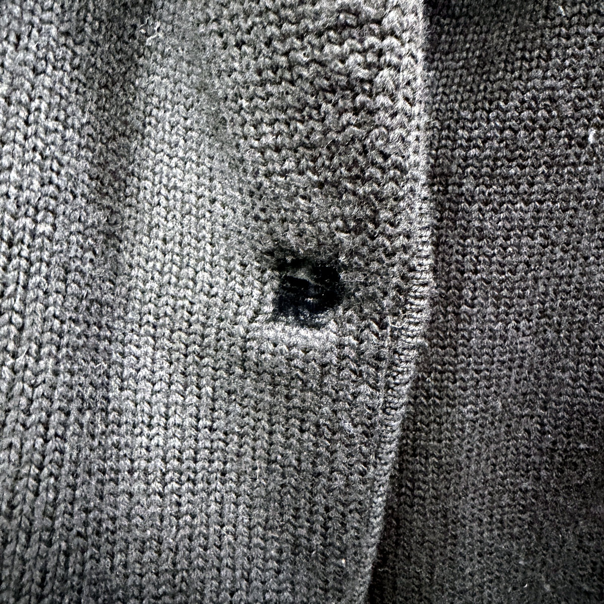 Jac-jack Womens Black Knit Long Coat Pullover Sweatshirt Size M