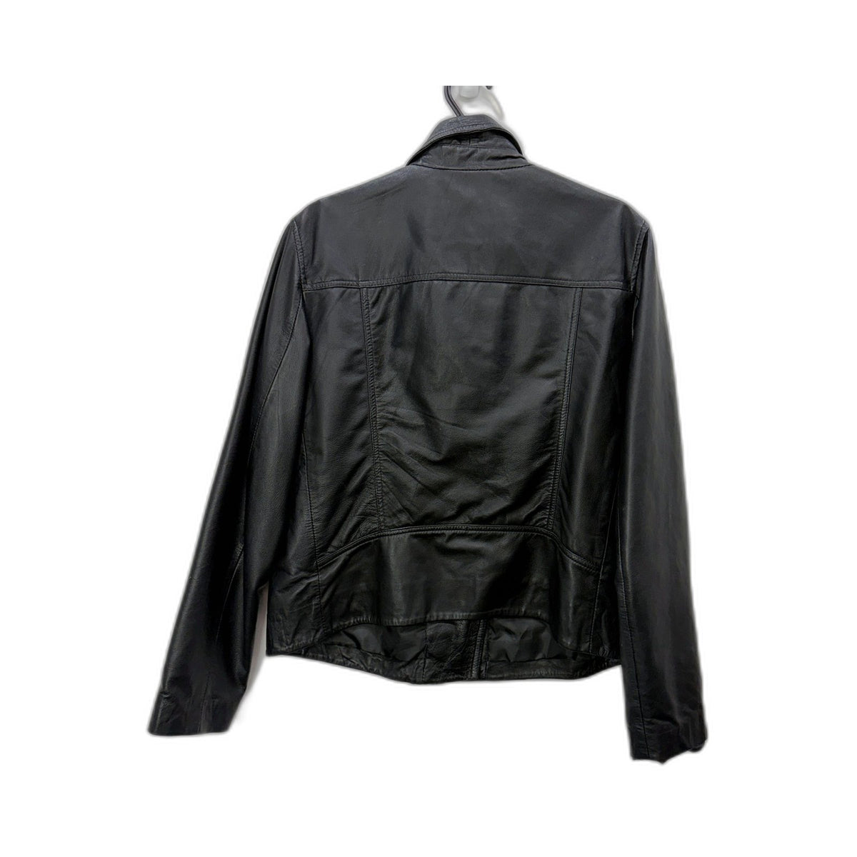 Piper Womens Black Leather Jacket by - Casual Outerwear Size Large