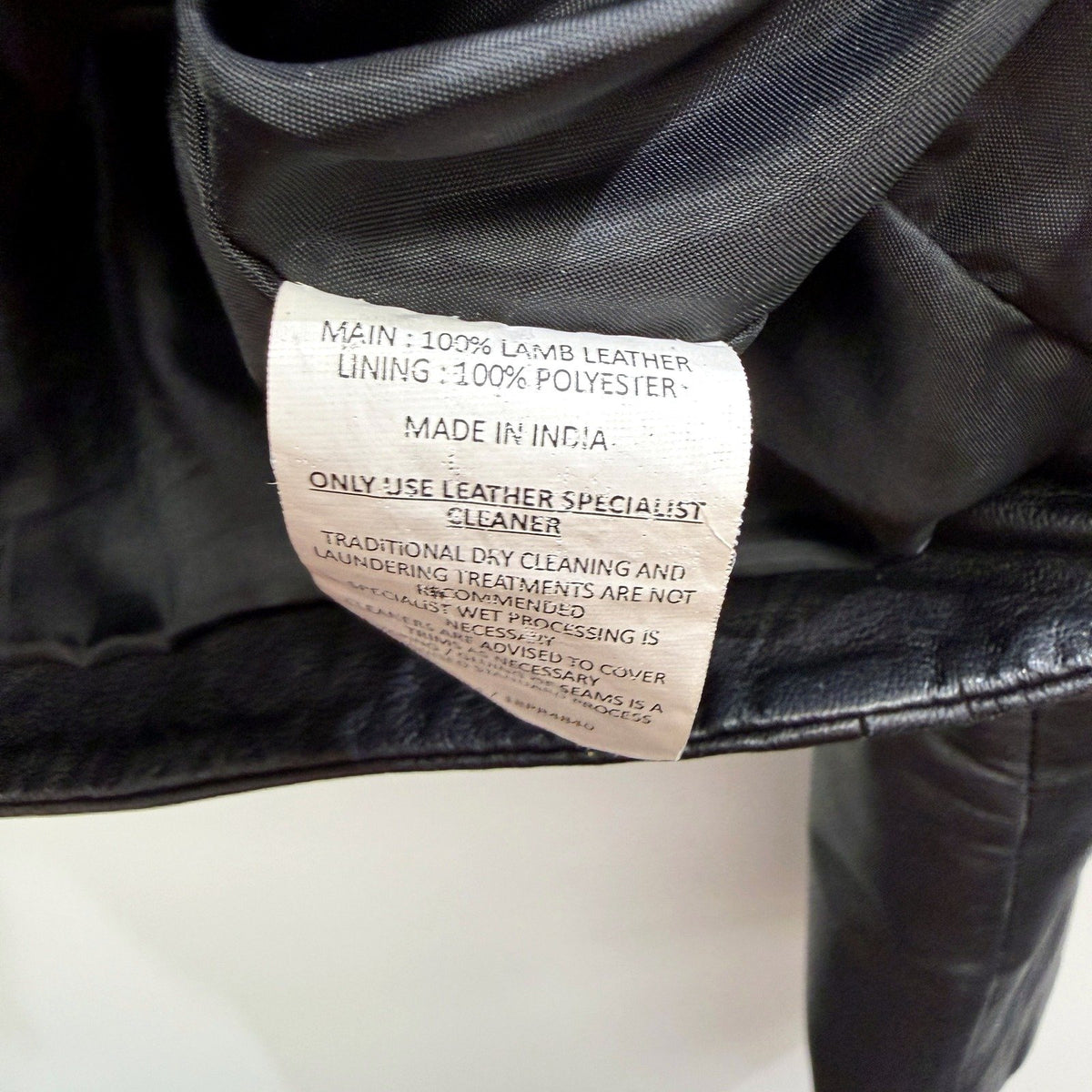 Piper Womens Black Leather Jacket by - Casual Outerwear Size Large