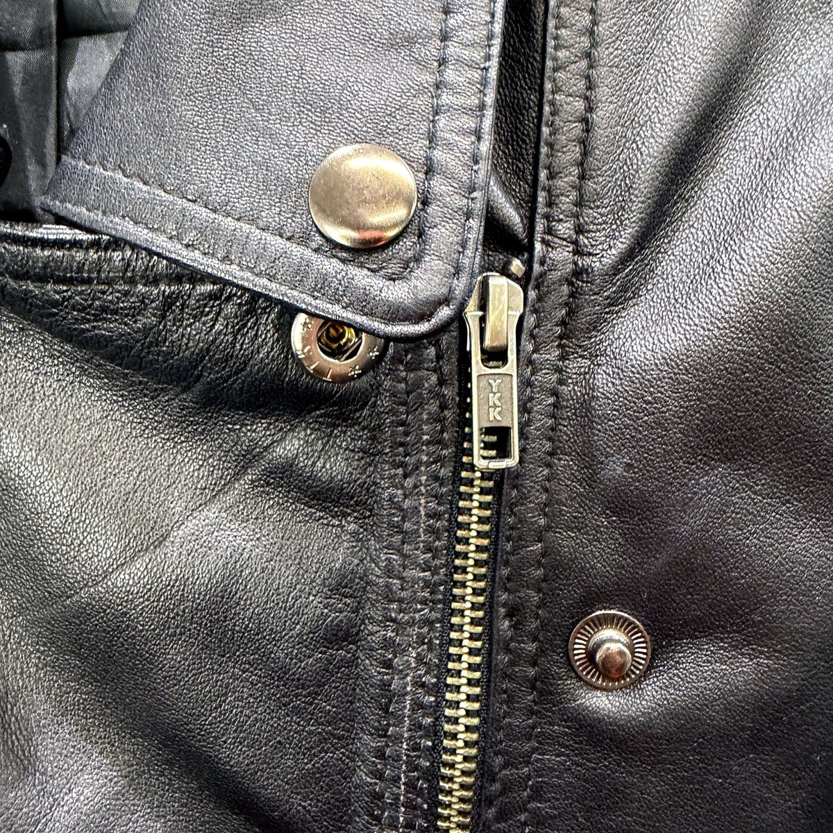 Piper Womens Black Leather Jacket by - Casual Outerwear Size Large