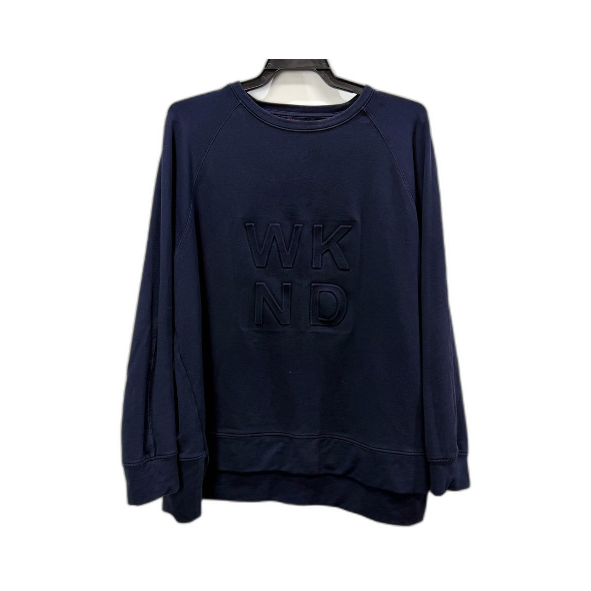 Tirelli Womens Navy Blue Pullover Sweatshirt Casual Comfortable Size M