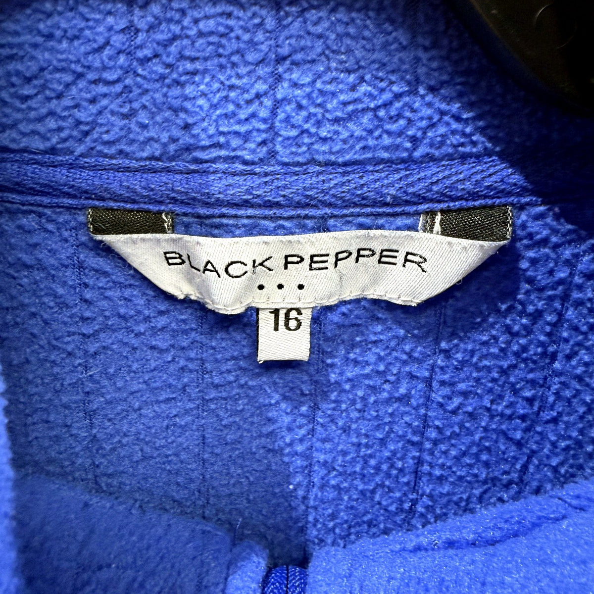 Black Pepper Womens Zip-Up Fleece Jacket - Blue Casual Outdoor Size 16