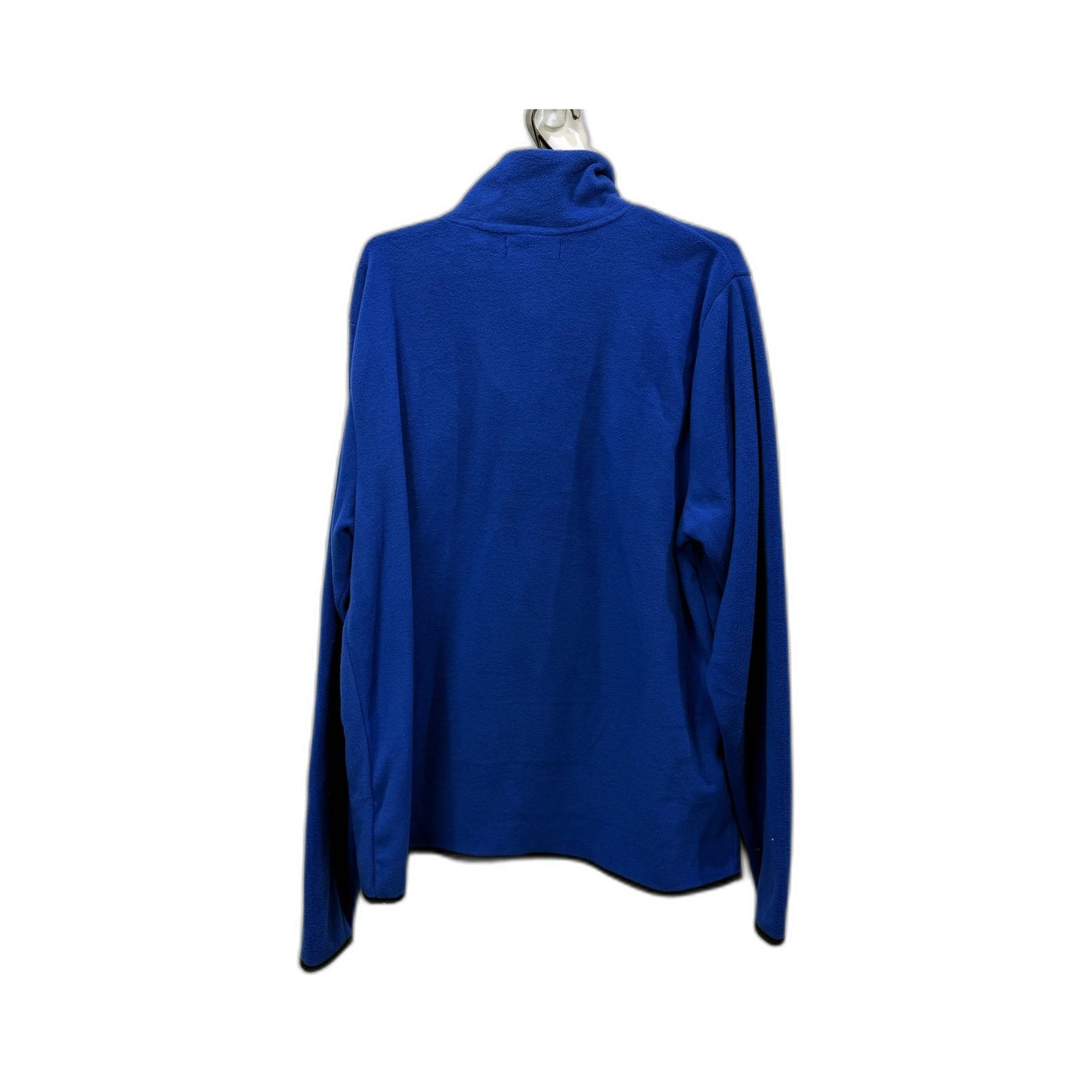 Pierre Cardin Mens Quarter Zip Fleece Sweatshirt Blue Polyester Size XL