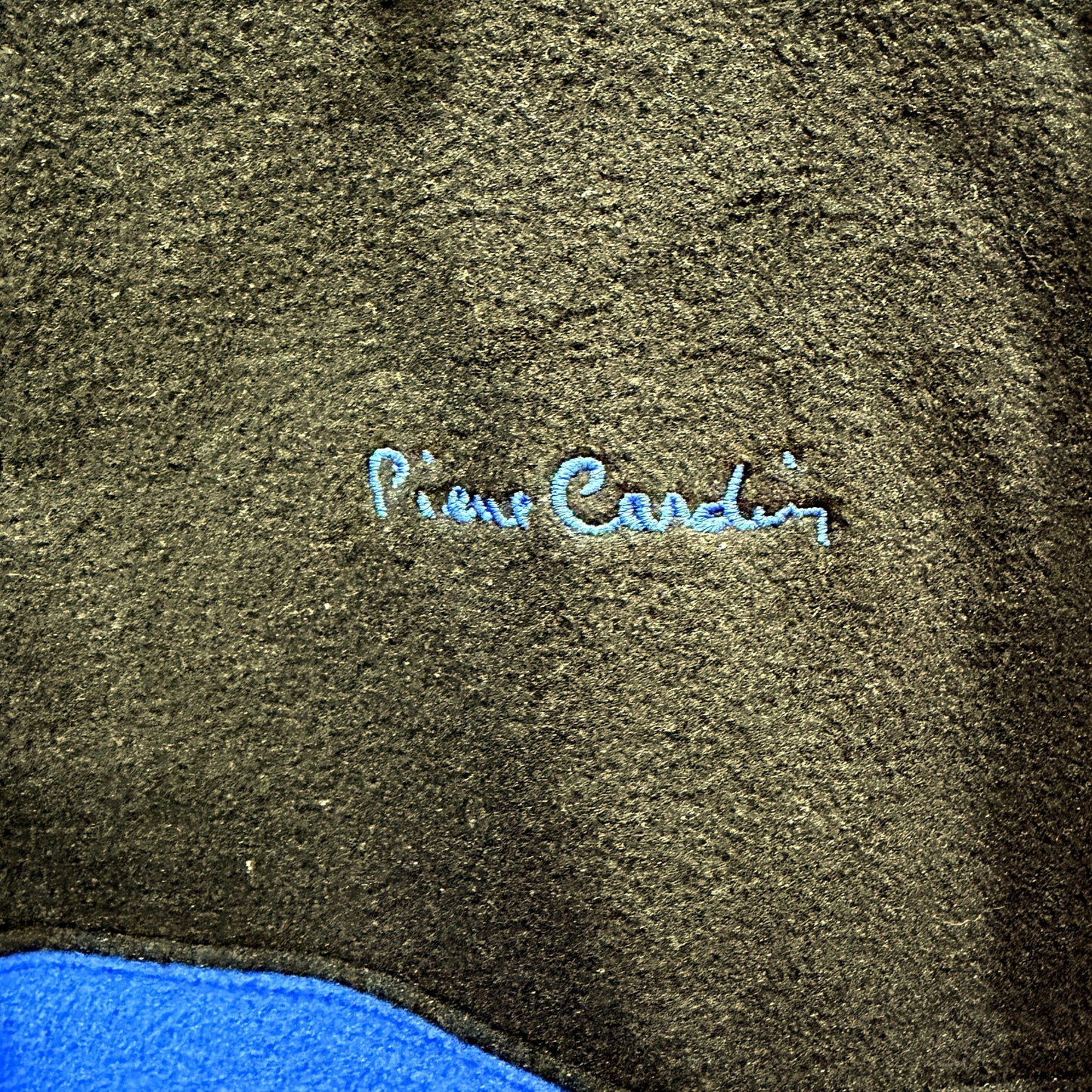 Pierre Cardin Mens Quarter Zip Fleece Sweatshirt Blue Polyester Size XL