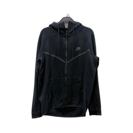 Nike Womens Zip Hooded Sweatshirt in Comfortable Cotton, Black Size M