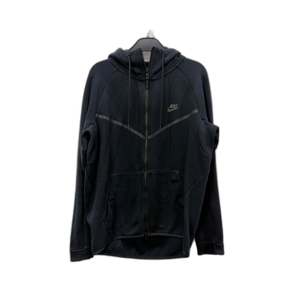 Nike Womens Zip Hooded Sweatshirt in Comfortable Cotton, Black Size M