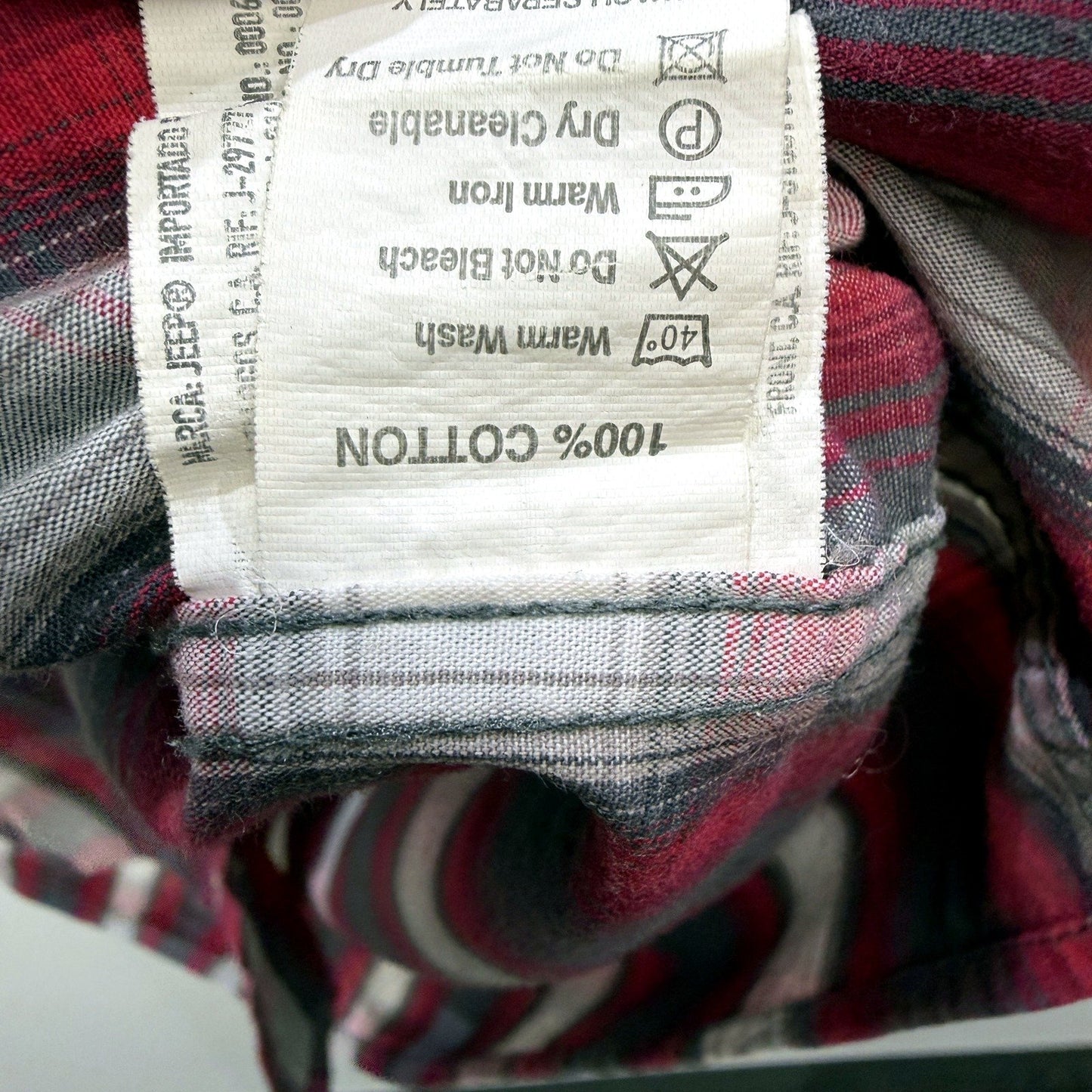 Jeep Mens Plaid Button-Down Shirt Casual Cotton Multi Color Size 2XL