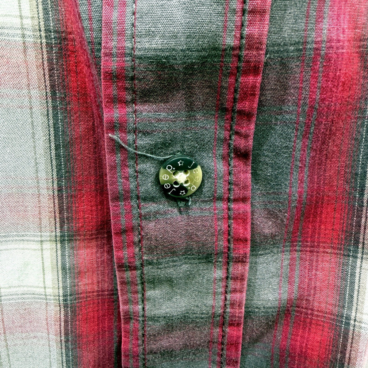 Jeep Mens Plaid Button-Down Shirt Casual Cotton Multi Color Size 2XL