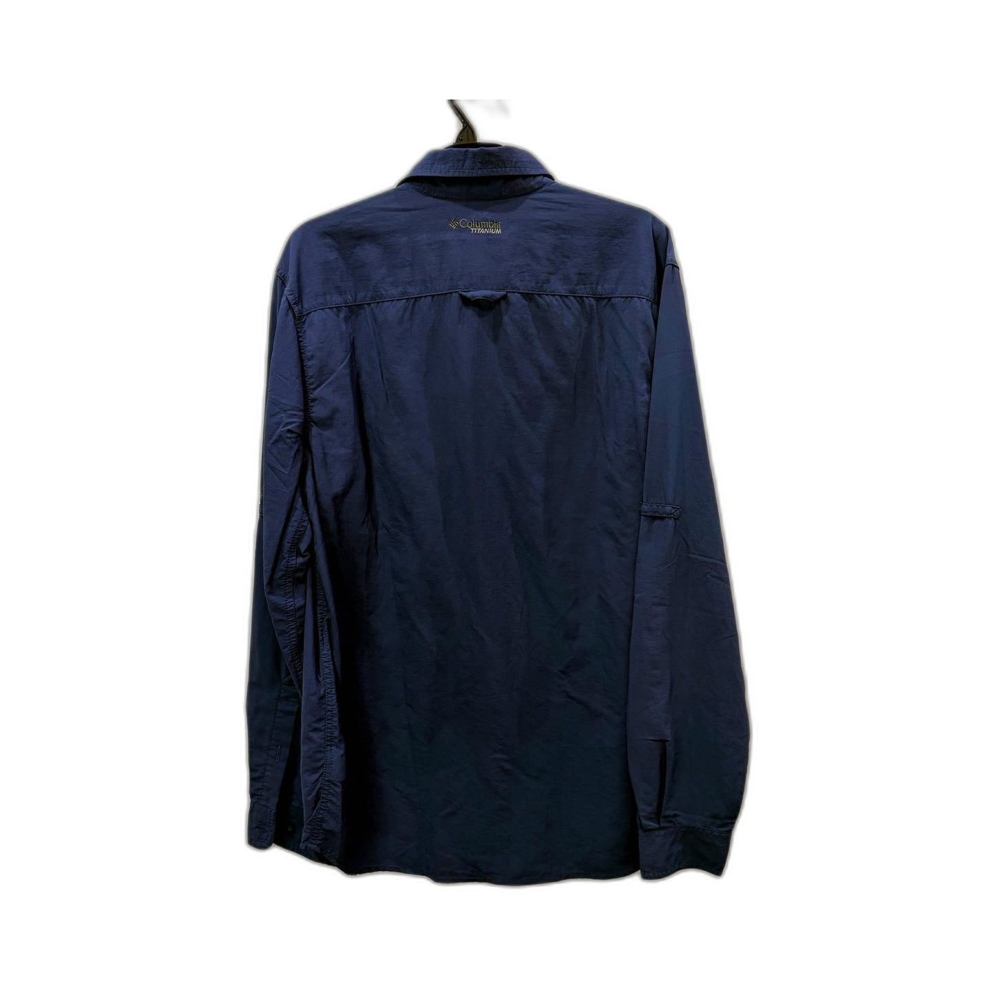 Columbia Mens Titanium Waterproof Insulated Shacket in Navy Blue Size M