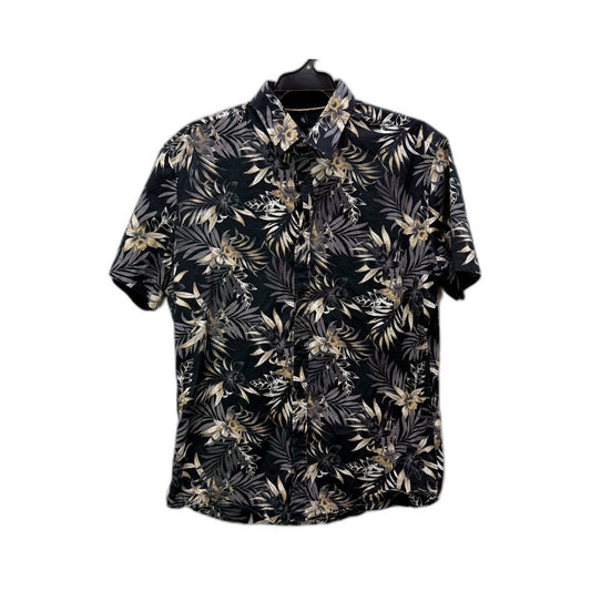 Tarocash Mens Floral Tropical Button-Down Shirt Short Sleeve Multi Color Size M